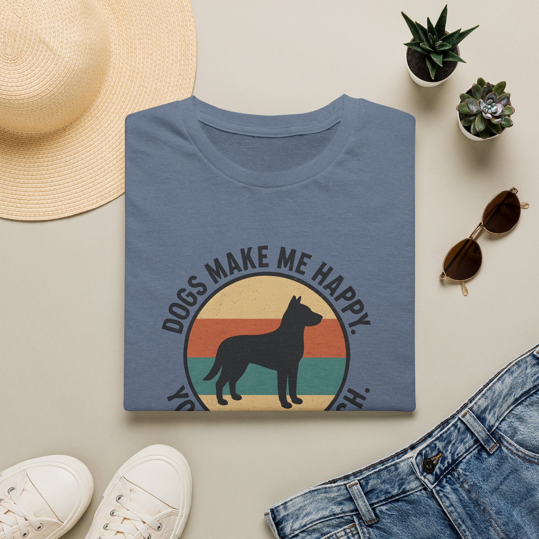 Dogs Make Me Happy T-Shirt