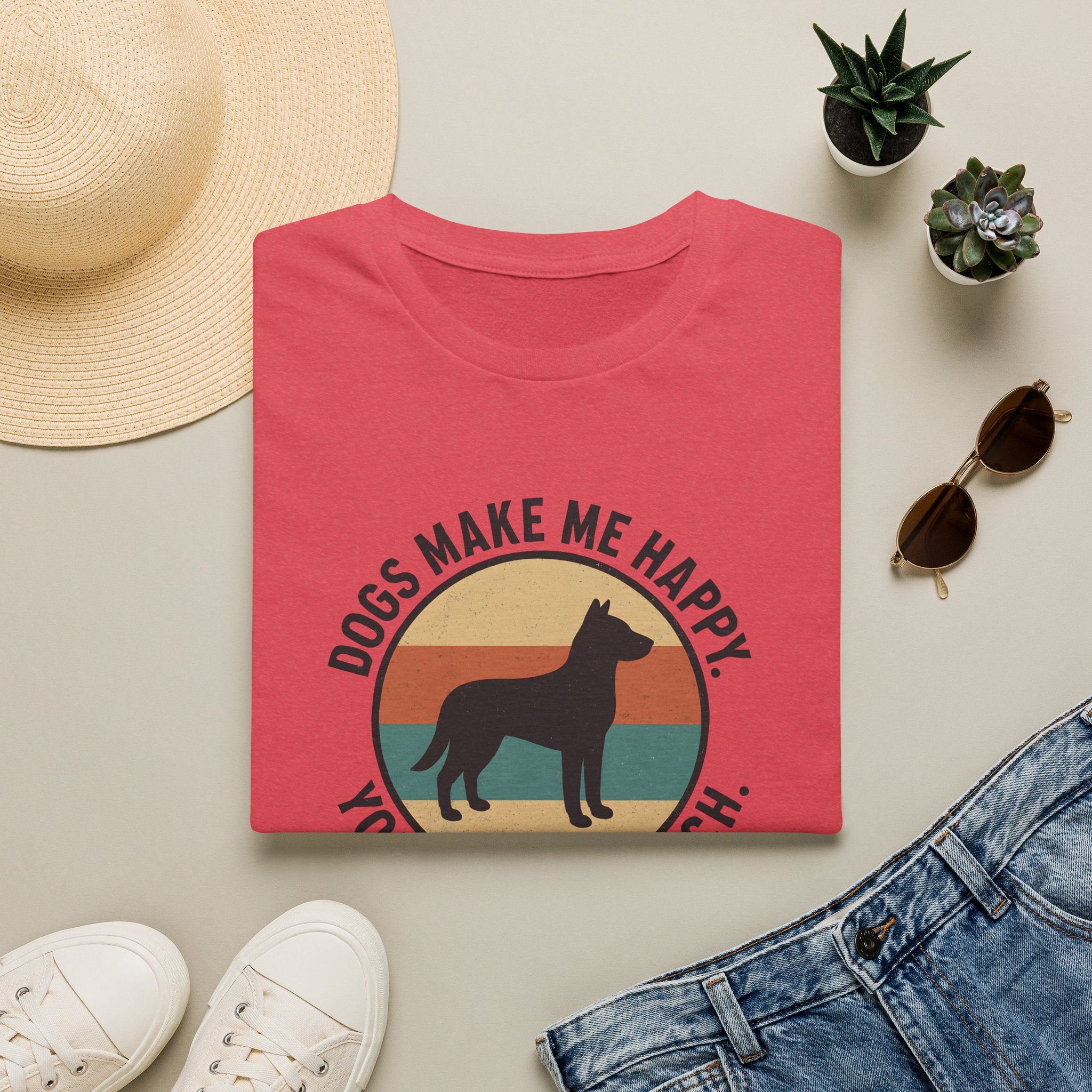Dogs Make Me Happy T-Shirt
