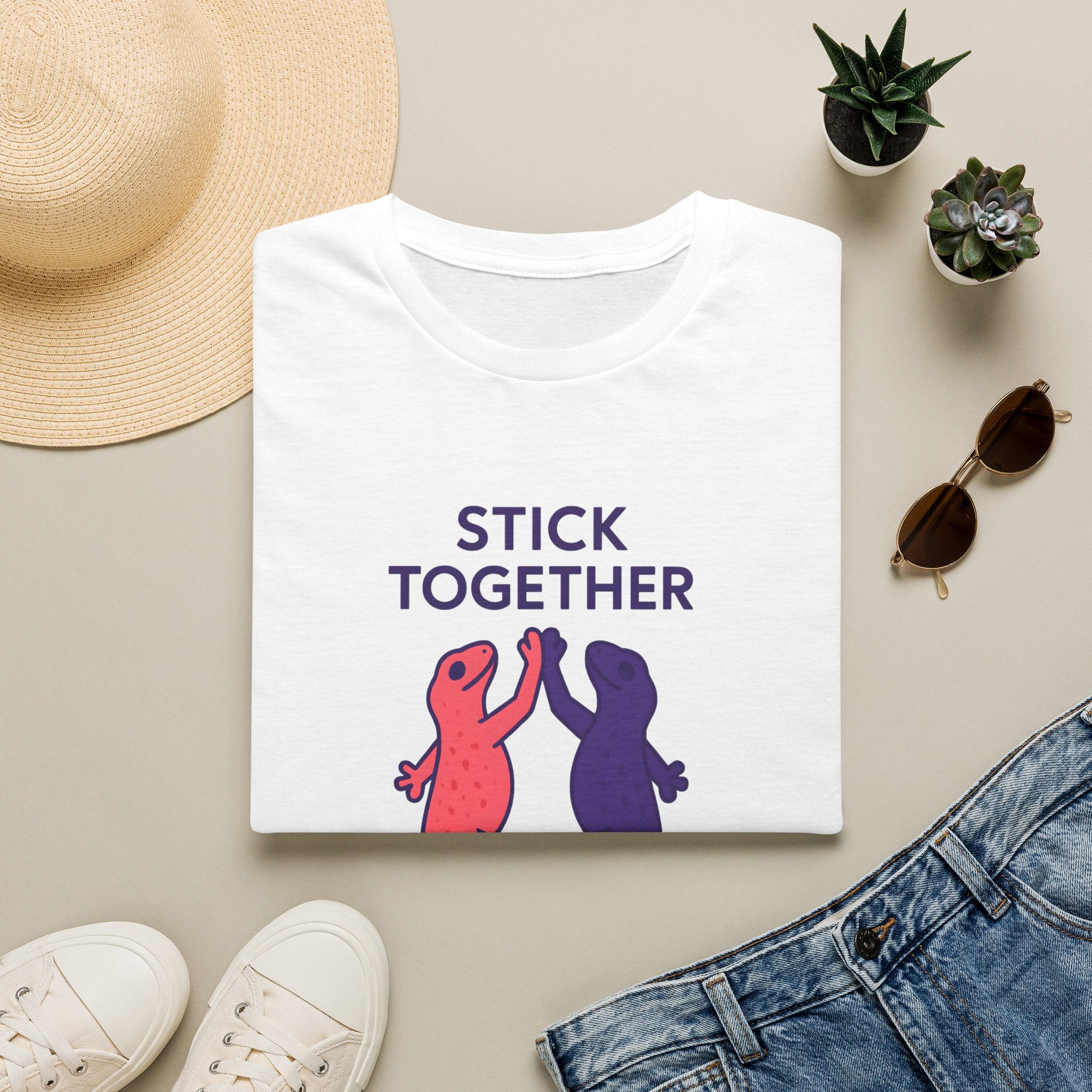 Lizards Stick Together T-Shirt
