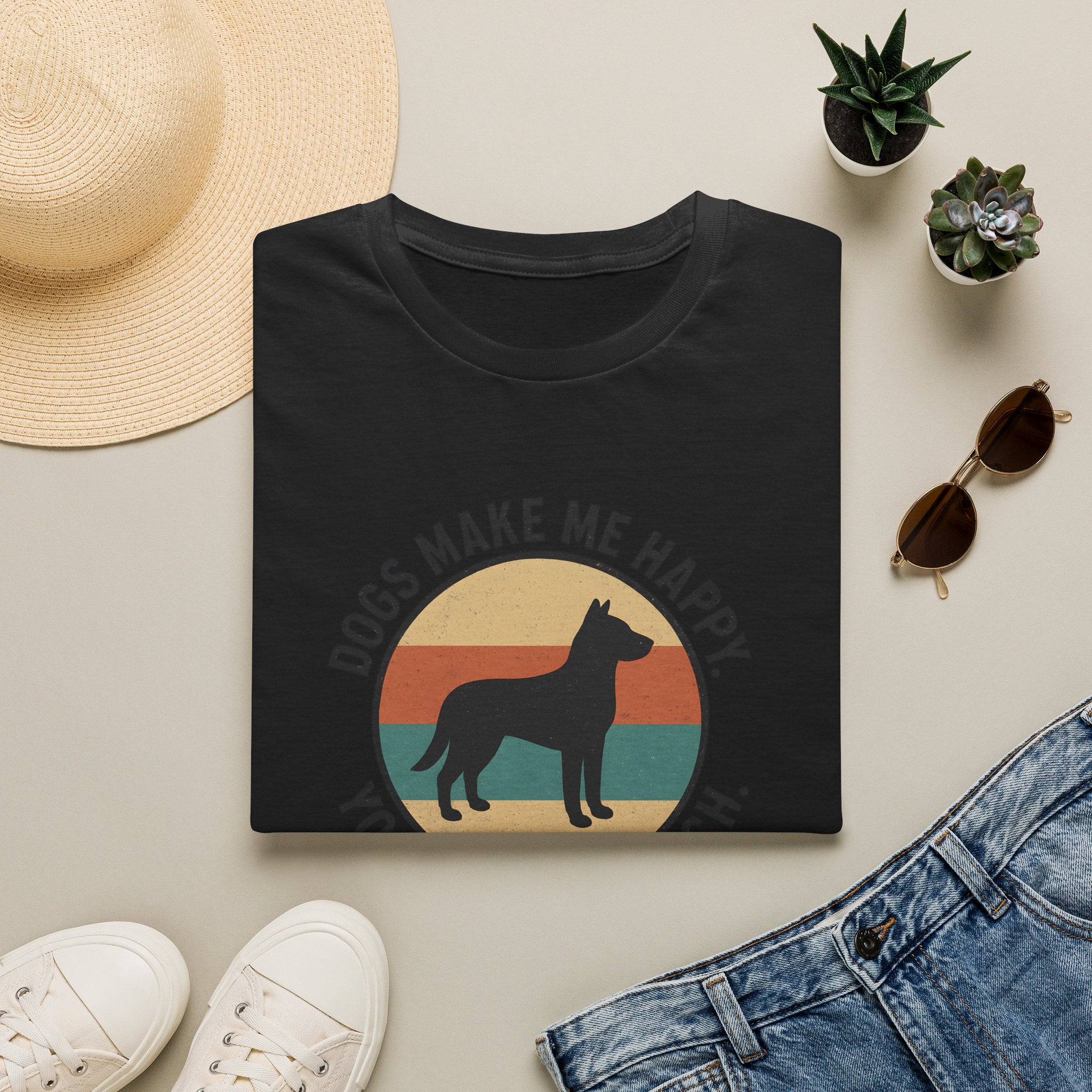 Dogs Make Me Happy T-Shirt