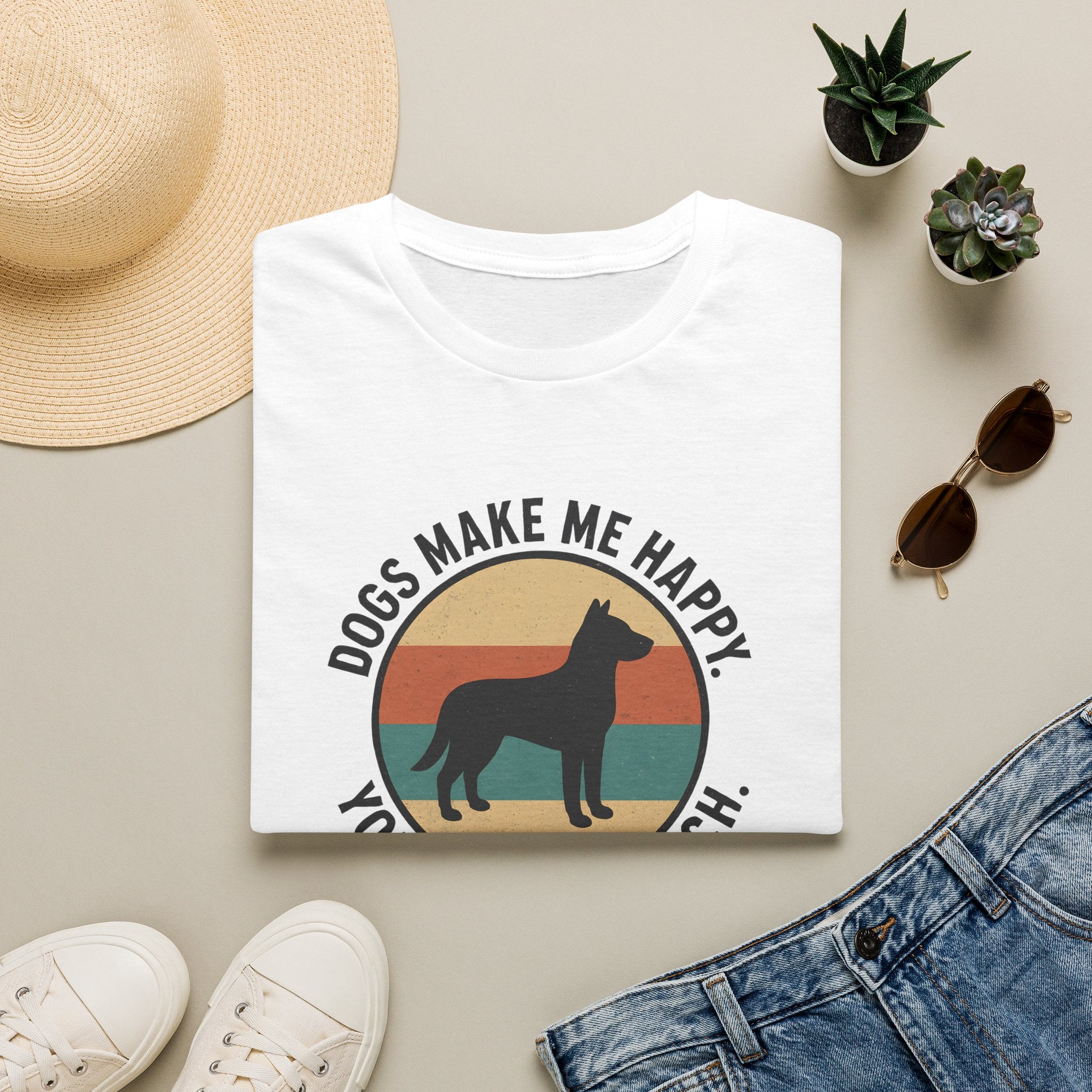 Dogs Make Me Happy T-Shirt