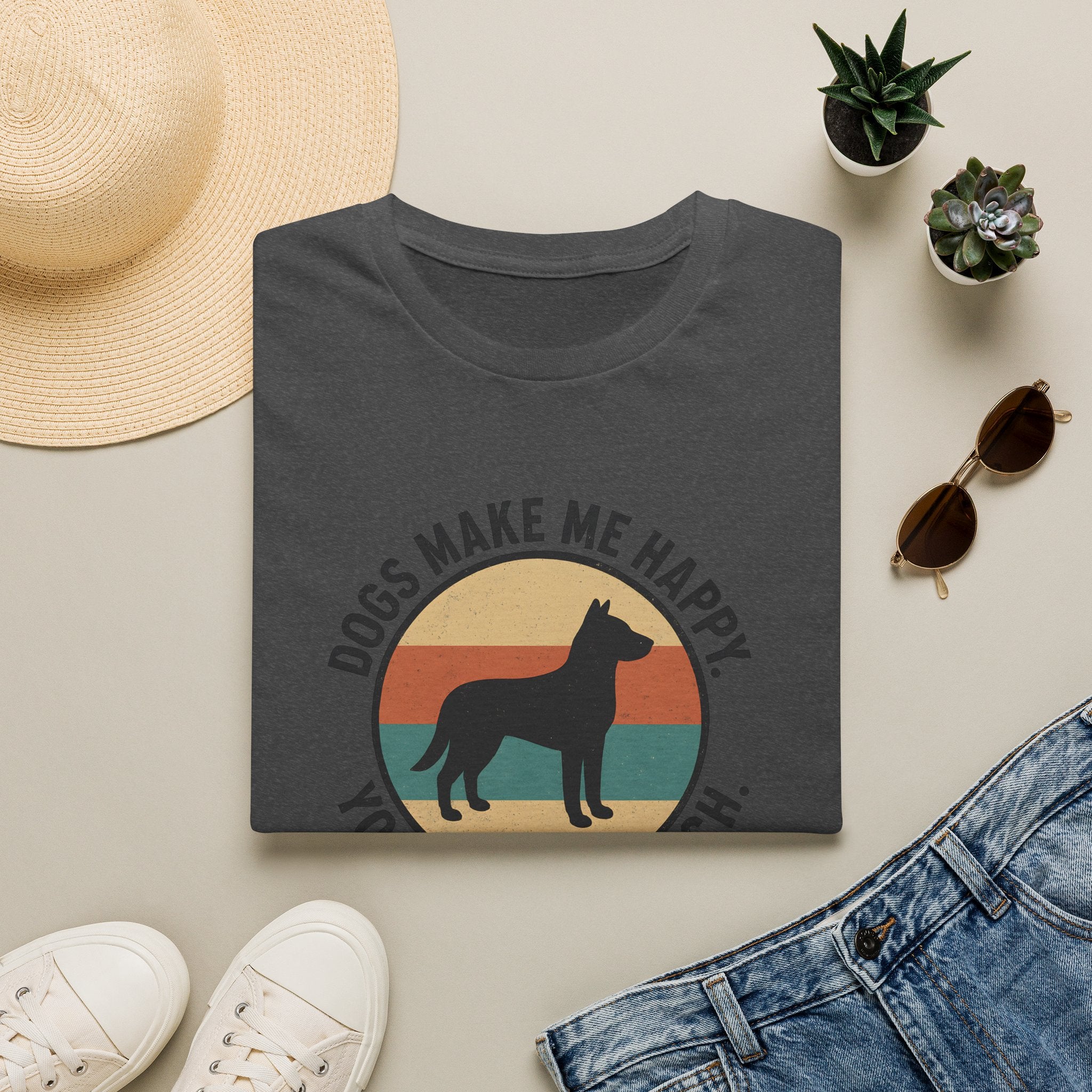 Dogs Make Me Happy T-Shirt