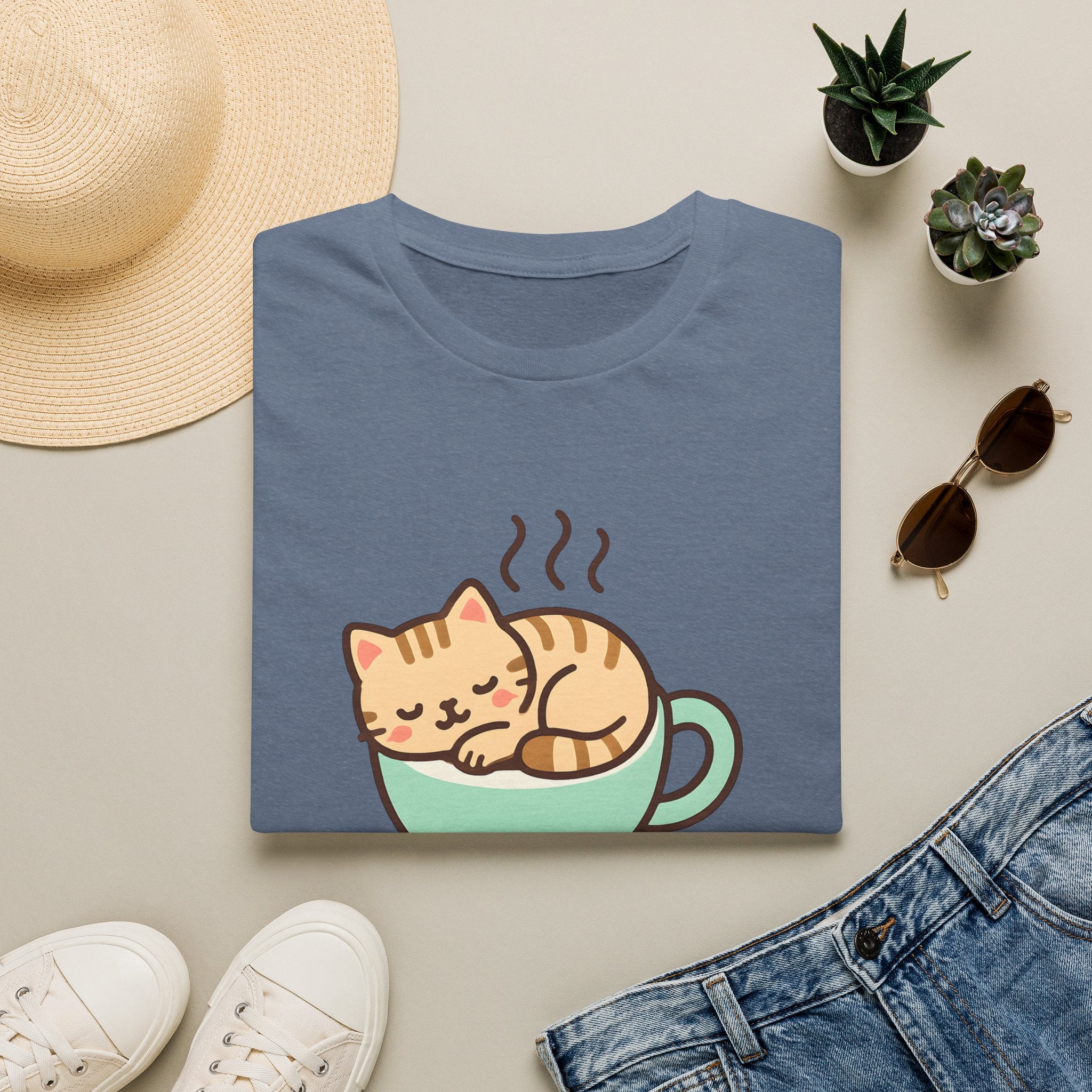 Cat in Coffee Cup T-Shirt