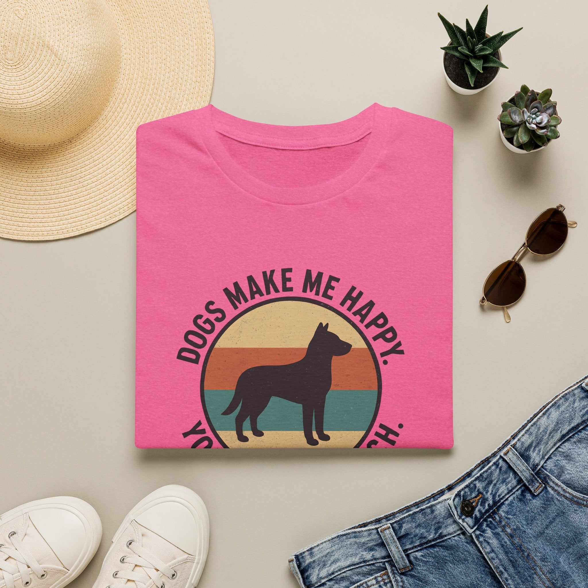 Dogs Make Me Happy T-Shirt