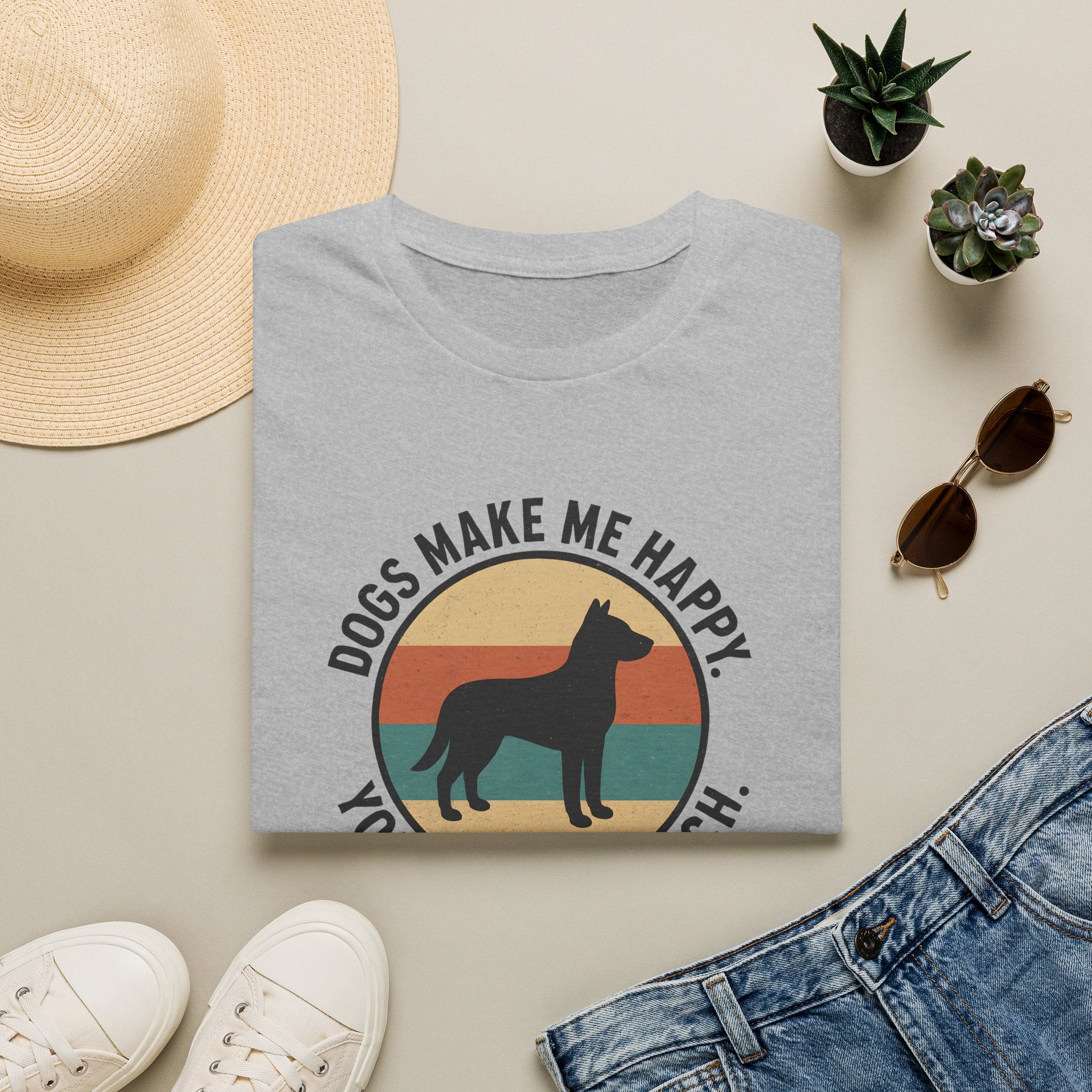 Dogs Make Me Happy T-Shirt